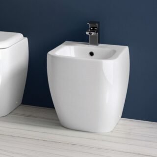 RAK Metropolitan Back to Wall Bidet - 1 TH - White - Image 2