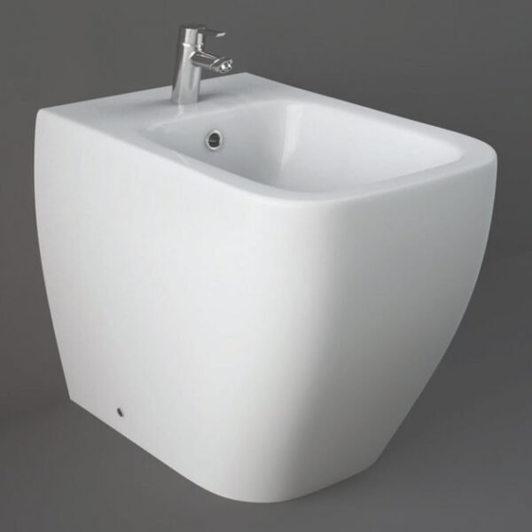 RAK Metropolitan Back to Wall Bidet - 1 TH - White