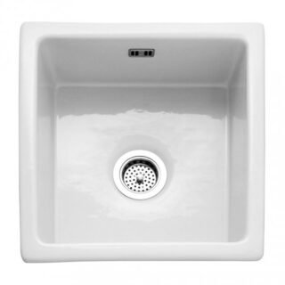 RAK Gourmet 6 Belfast Kitchen Sink 1.0 Bowl - 450mm x 475mm - Alpine White - Image 2