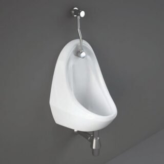RAK Jazira Wall Hung Urinal - 355mm Wide - White - Image 2