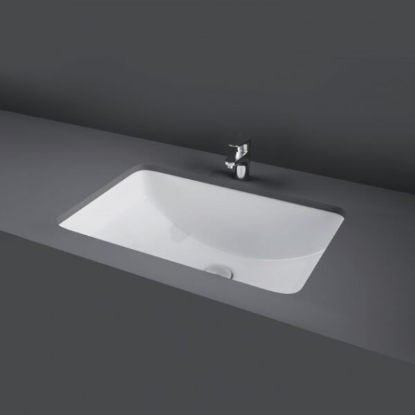 RAK Cleo Inset Countertop Basin - 515mm Wide - No TH - White