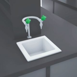 RAK Laboratory 2 Belfast Kitchen Sink 1.0 Bowl - 330mm x 330mm - Alpine White - Image 2