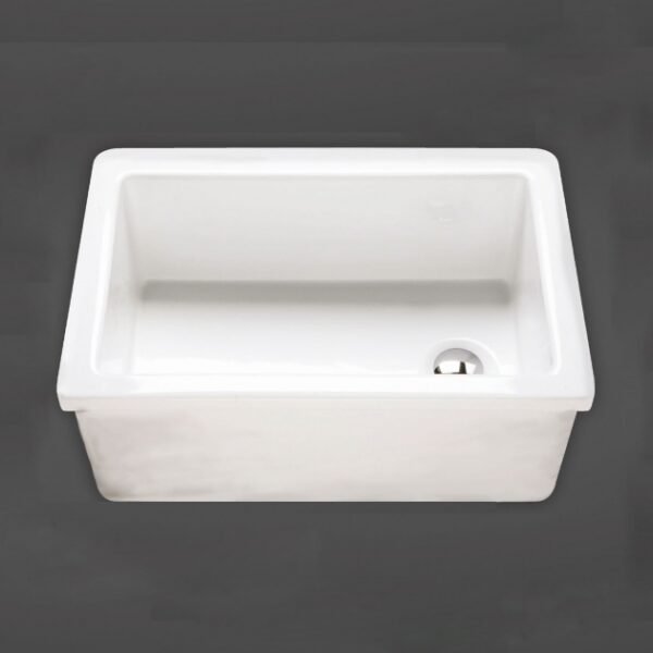RAK Laboratory 3 Belfast Kitchen Sink 1.0 Bowl - 585mm x 380mm - Alpine White