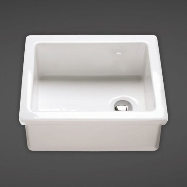 RAK Laboratory 4 Belfast Kitchen Sink 1.0 Bowl - 460mm x 365mm - Alpine White