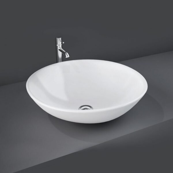 RAK Diana Sit-On Countertop Basin 420mm Wide - No TH - White