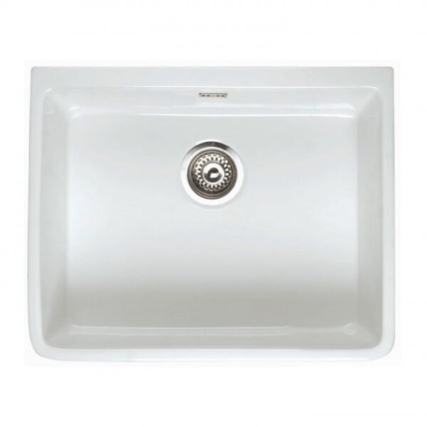 RAK Gourmet 2 Belfast Kitchen Sink 1.0 Bowl - 595mm x 475mm - Alpine White