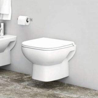 RAK Origin Wall Hung Toilet And Seat - White - Image 2