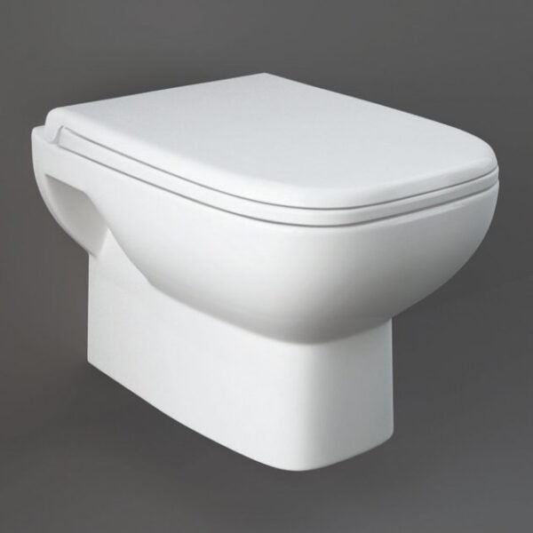 RAK Origin Wall Hung Toilet And Seat - White