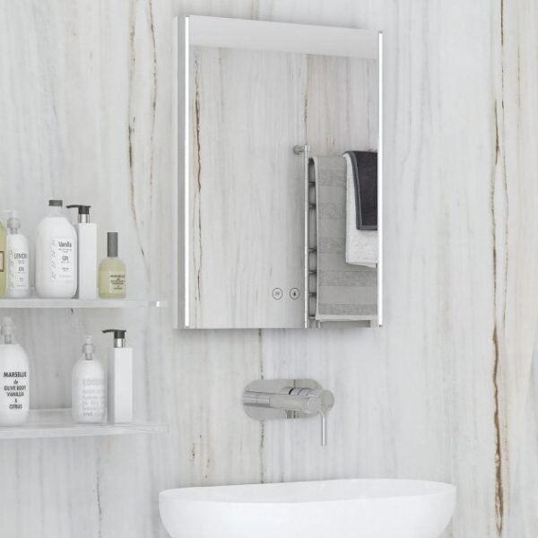 RAK Resort LED Illuminated Mirror With Demister Pad And Shaver Socket - Image 3