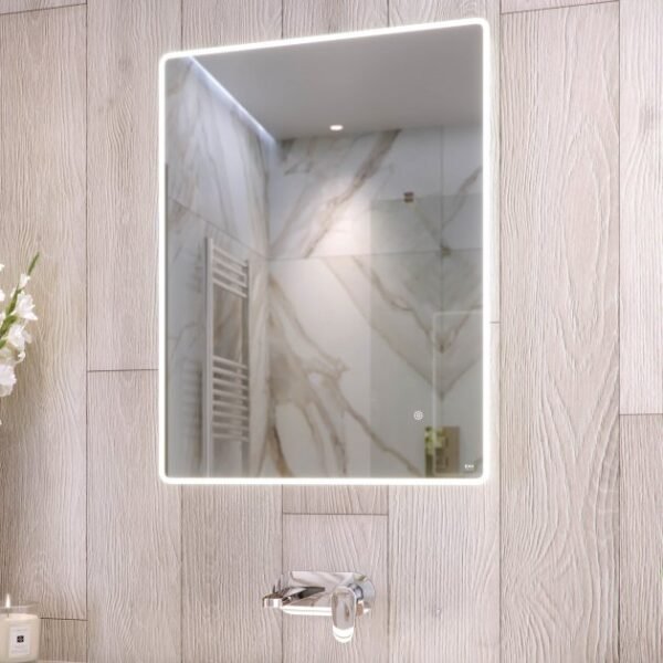 RAK Amethyst LED Illuminated Mirror With Switch And Demister Pad - Image 2