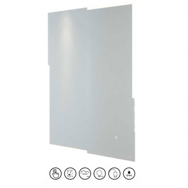 RAK Citrine Portrait LED Illuminated Mirror With Switch And Demister Pad - 800mm x 600mm - Image 2