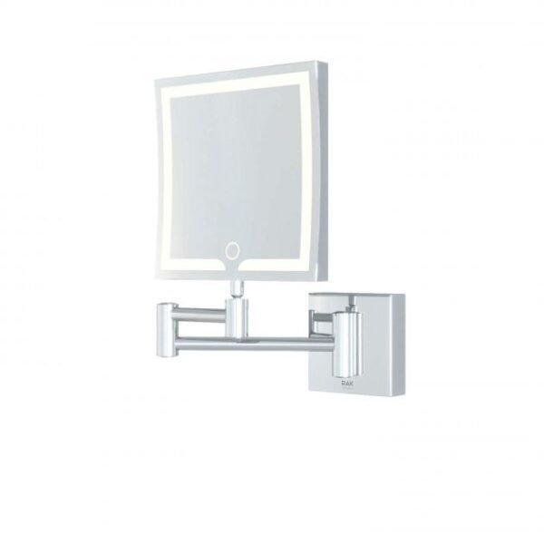 RAK Demeter Square LED Illuminated Magnifying Mirror With Switch - 264mm x 200mm