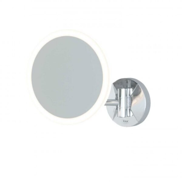 RAK Demeter Plus Round LED Illuminated Magnifying Mirror With Magnetic Pullout Switch - 213mm x 200mm