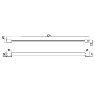 Rak Feeling Bracing Bar - 1200mm Wide - Image 2