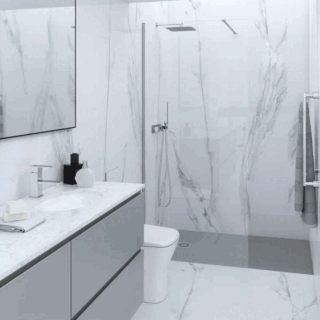 RAK Feeling Wetroom Glass Panel - 8mm Glass - Image 2