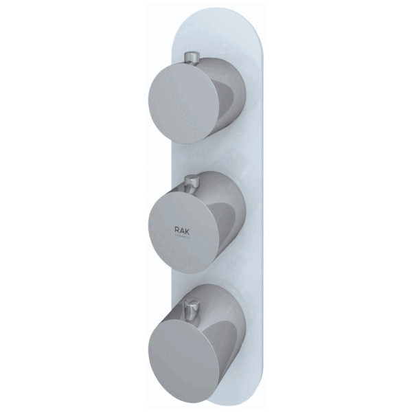 RAK Feeling 2 Outlet Round Thermostatic Concealed Shower Valve