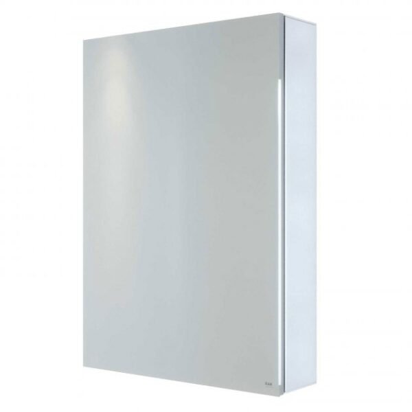RAK Gemini 1 Door Mirrored Cabinet - 700mm x 500mm - Stainless Steel