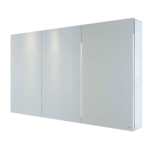 RAK Gemini 3 Door Mirrored Cabinet - 700mm x 1200mm - Stainless Steel