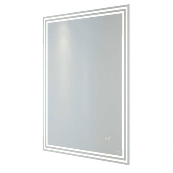 RAK Hermes Portrait LED Illuminated Bluetooth Mirror With Switch And Demister Pad - 800mm x 600mm