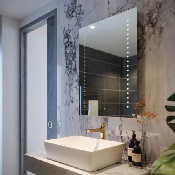RAK Hestia LED Illuminated Mirror With Switch And Demister Pad - Image 9