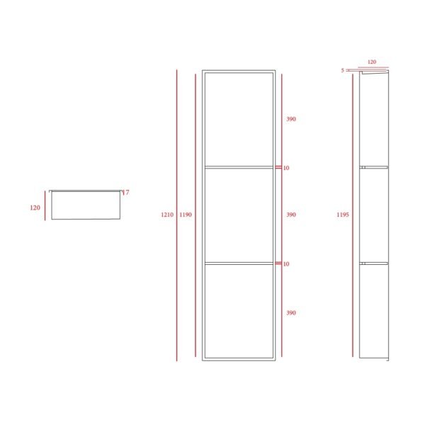 Rak Ingot Recessed Bathroom Niche With LED Light And Shelf - Image 21