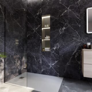 Rak Ingot Recessed Bathroom Niche With LED Light And Shelf - Image 14