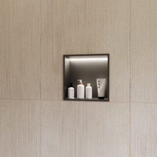 Rak Ingot Recessed Bathroom Niche With LED Light And Shelf - Image 5