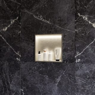 Rak Ingot Recessed Bathroom Niche With LED Light And Shelf - Image 7