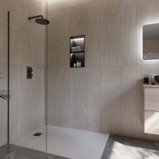 Rak Ingot Recessed Bathroom Niche With LED Light And Shelf - Image 17
