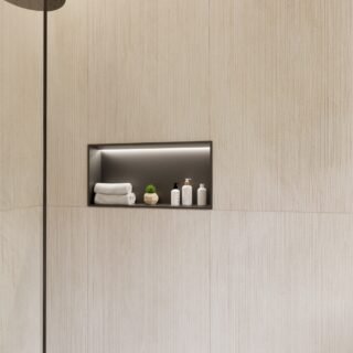 Rak Ingot Recessed Bathroom Niche With LED Light And Shelf - Image 10