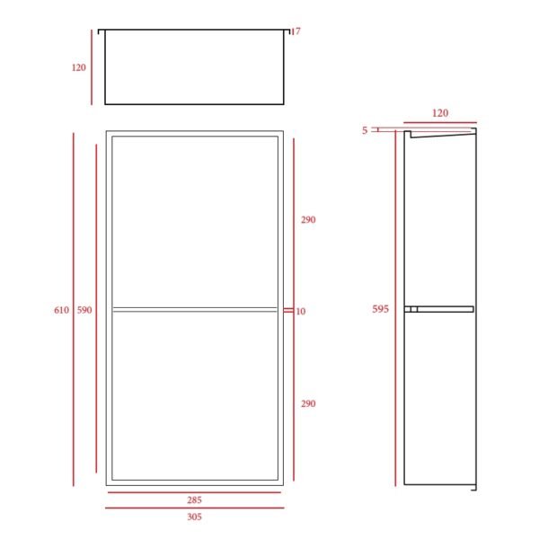 Rak Ingot Recessed Bathroom Niche With LED Light And Shelf - Image 23