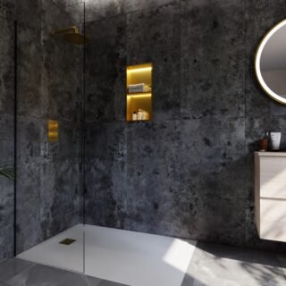 Rak Ingot Recessed Bathroom Niche With LED Light And Shelf - Image 18