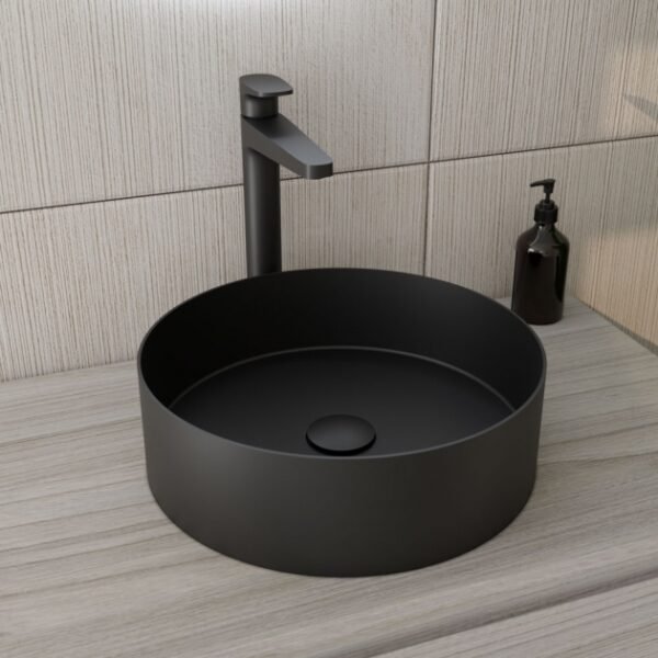 RAK Ingot Round Countertop Basin - 360mm Wide - Image 2