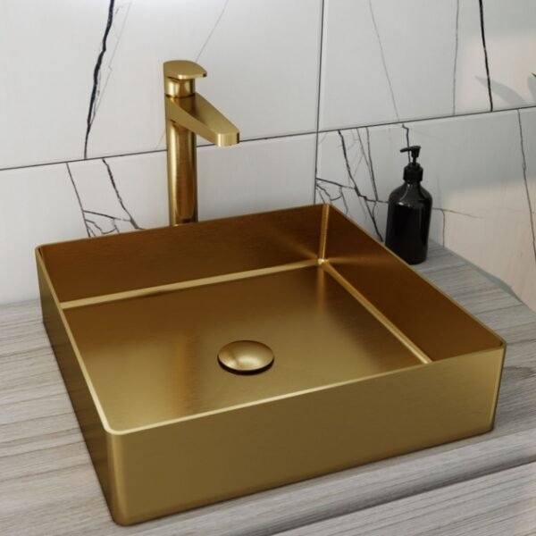 RAK Ingot Square Countertop Basin - 360mm Wide - Image 3