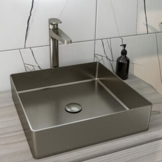 RAK Ingot Square Countertop Basin - 360mm Wide - Image 4