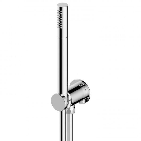 RAK Round Single Function Shower Handset With Hose And Bracket