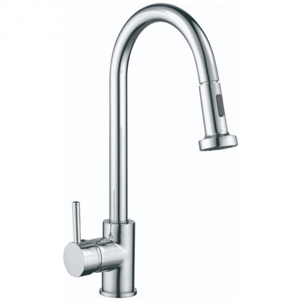 RAK Madrid Pull Out Side Lever Kitchen Sink Mixer Tap - Chrome
