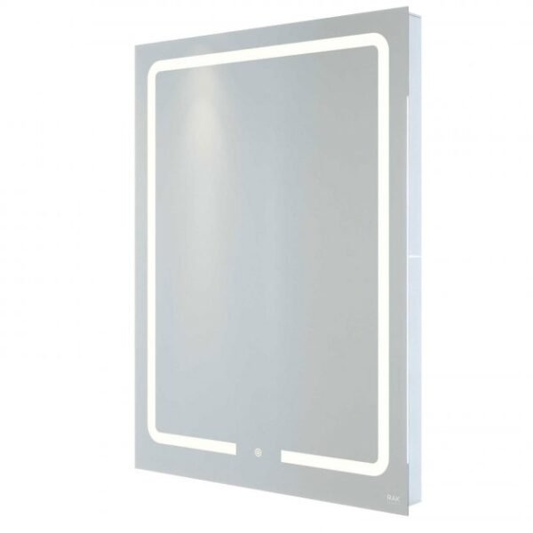 RAK Pegasus LED Portrait Mirror With Switch And Demister Pad - 800mm x 600mm