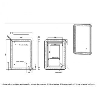 RAK Picture Soft LED Illuminated Mirror With Demister Pad - Image 2