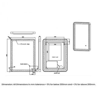 RAK Picture Soft LED Illuminated Mirror With Demister Pad - Image 3