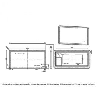 RAK Picture Soft LED Illuminated Mirror With Demister Pad - Image 5
