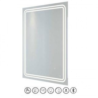 RAK Pluto LED Illuminated Mirror With Switch And Demister Pad - 800mm x 600mm - Image 2