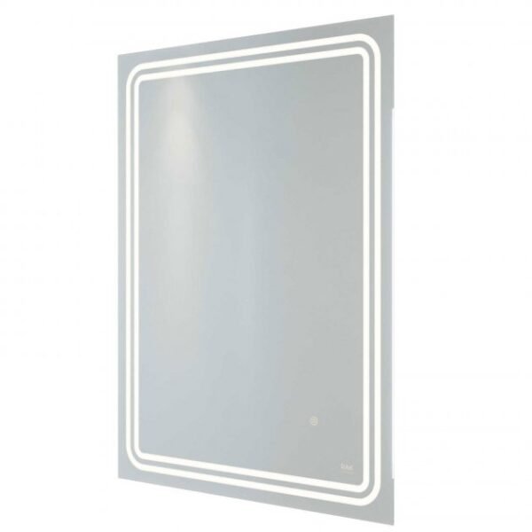 RAK Pluto LED Illuminated Mirror With Switch And Demister Pad - 800mm x 600mm