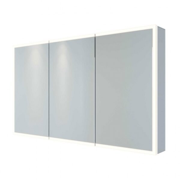 RAK Pisces 3 Door Mirrored Cabinet - 700mm x 1200mm