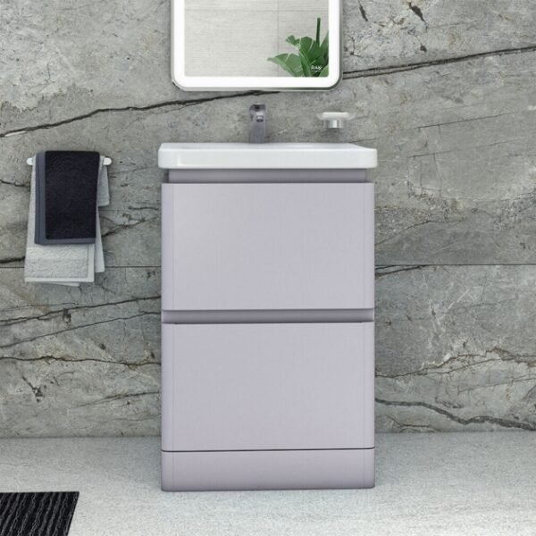 RAK Resort 2 Drawer Floor Standing Vanity Unit With Basin - Image 2