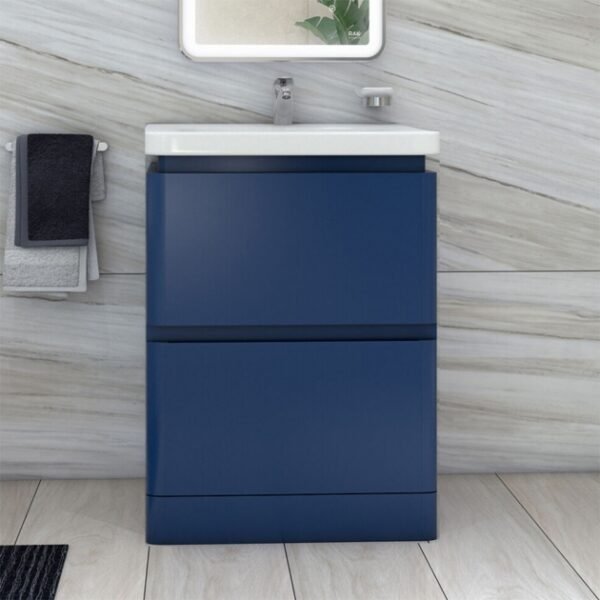 RAK Resort 2 Drawer Floor Standing Vanity Unit With Basin - Image 5