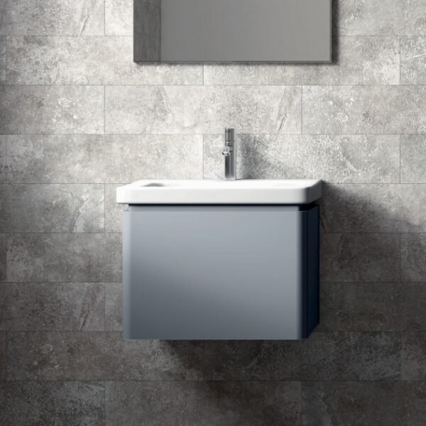 RAK Resort 1 Drawer Wall Hung Vanity Unit With Basin - 550mm Wide - Image 5