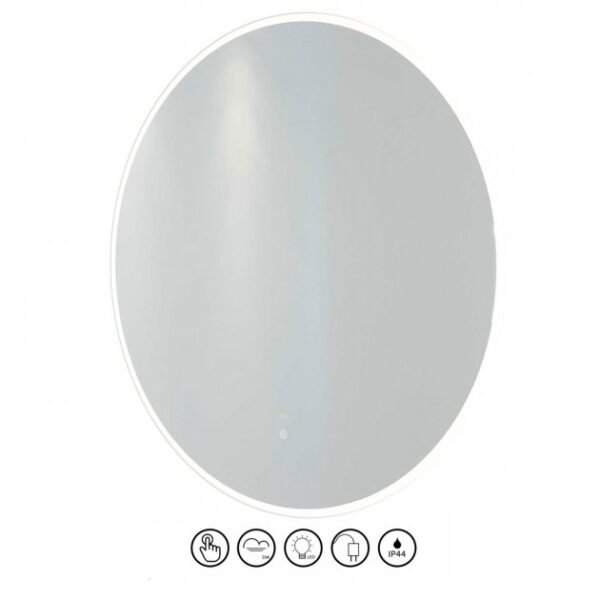 RAK Scorpio LED Illuminated Mirror With Switch And Demister Pad - 800mm x 800mm