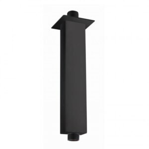 RAK Ceiling Mounted Square Shower Arm - 120mm Long - Black