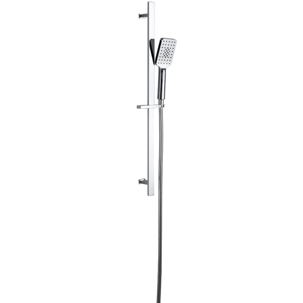 RAK Square Slide Rail Kit With 3 Function Head - Chrome